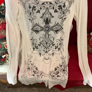 COPY - VOCAL long sleeve burnout tee -small